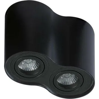 Stropní bodové přisazené svítidlo AZzardo Bross 2 black/black AZ2136 GU10 2x50W IP20 17cm černé