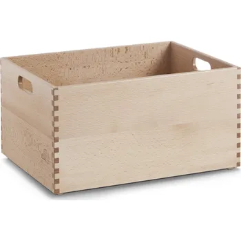 Úložný box Zeller Úložný stohovací box L 40 x 30 x 21 cm buk