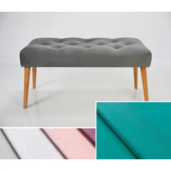 Čalouněná lavice DARINA 110x30x42 cm,barva zelenomodrá
