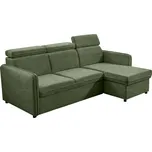 Kondela Rozkládací sedací souprava, zelená, ALECHANDRO B ROH