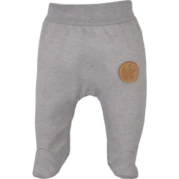 Kojenecké bavlněné polodupačky - grafit