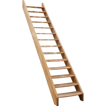 Schodiště Dřevěné schody Minka Classic Buk rovné 85 x 300cm masivní schodiště z bukového dřeva