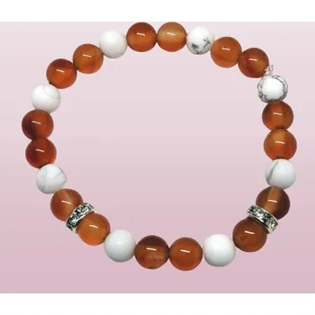 Náramek Dětský náramek karneol a magnezit