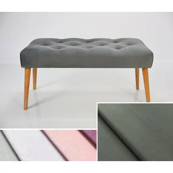 Čalouněná lavice DARINA 110x30x42 cm, barva šedobéžová