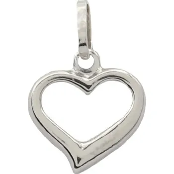 Přívěsek Zlatý přívěsek z bílého zlata srdce 40.15.022W