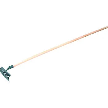 Hrábě Hrábě kovové, 14-zubové s dřevěnou násadou 150 cm