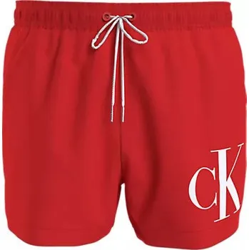 Pánské plavky Pánské plavky SHORT DRAWSTRING KM0KM00967 XM9 červvené - Calvin Klein XL