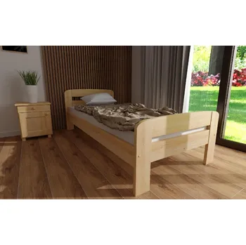 Postel Postel masiv Bohdana 80 x 200 cm + matrace Relax + rošt ZDARMA