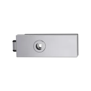 Dveřní kování GK - PURISTO S - ZÁMEK na skleněné dveře - UV kování na sklo bez otvoru BN - Broušená nerez (71)