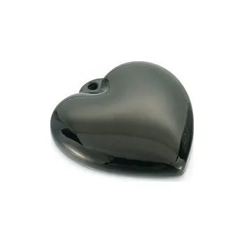 Přívěsek OK1434-K Černý ocelový přívěšek srdíčko