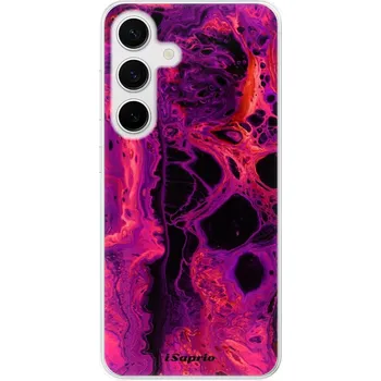 Pouzdro na mobilní telefon Odolné silikonové pouzdro iSaprio - Abstract Dark 01 - Samsung Galaxy S24