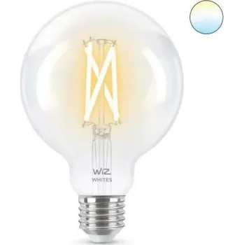 Žárovka LED Žárovka WiZ Tunable White Filament 8718699786694 E27 G95 6,7-60W 806lm 2700-6500K, stmívatelná