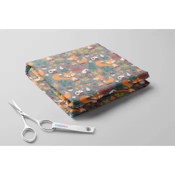 Softshell s beránkem, Lišky a jablíčka Barva: Šedá