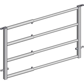 Chov hospodářského zvířete Pevné hrazení pro skot 4-trubkové JOURDAIN - EX4 nastavitelné 4/5 m