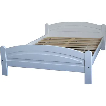 Postel Postel z masivu borovice Bella 120x200 cm bílá + rošt ZDARMA