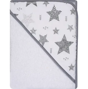 Dětská osuška s kapucí termofrote / bílá 80x80 cm