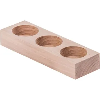 Svícen Dřevěný svícen - 3 svíčky