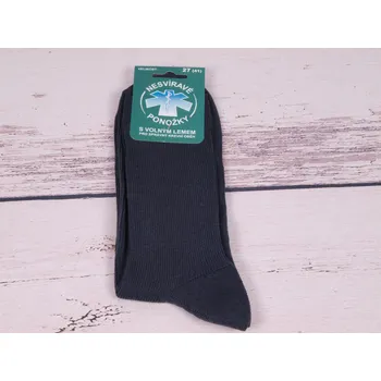 Pánské ponožky české zdravotní ponožky Props tm. šedé nesvíravé s volným lemem velikosti ponožek: 25 ( EUR vel. 38)