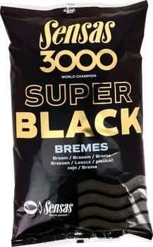 Návnadová surovina Sensas 3000 Super Black Bremes 1 kg