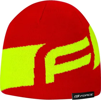 Čepice čepice zimní FORCE DWARF pletená, červeno-fluo + Výměna dárku do konce ledna 2026