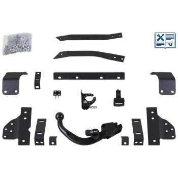 Tažné zařízení Brink tažné zařízení Odnímatelné tažné rameno zasunuté diagonálně zespodu - VOLVO S40 II