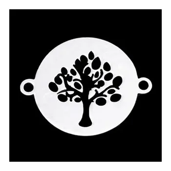 Řetízek OK1317-ST Ocelová destička strom života