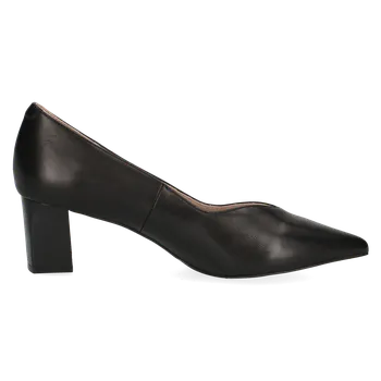 Dámské lodičky CAPRICE Dámské kožené černé lodičky 9-22408-42-022-245 Velikost 41