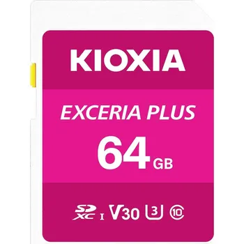 Paměťová karta Kioxia EXCERIA PLUS paměťová karta SDXC 64 GB UHS-I, v30 Video Speed Class