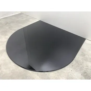 Sklo pod kamna černá 100 x 100 cm