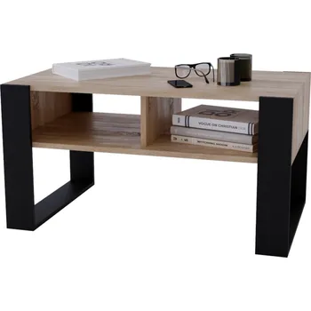 Konferenční stolek Konferenční stolek Crespo loft 95 - dub bardolino/černá