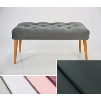 Čalouněná lavice DARINA 110x30x42 cm, barva grafitová