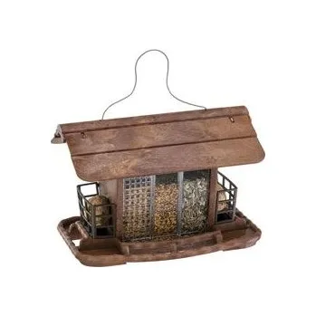 Krmítko pro ptáka Krmítko venkovní plastové JOK 2 dekor dřevo FP