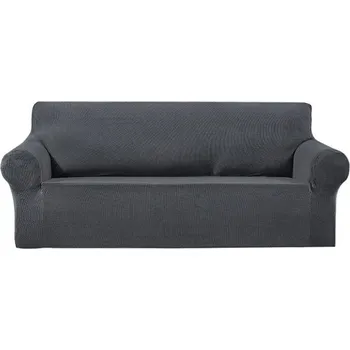 Napínací potah Univerzální napínací potah na pohovku - Ocelově šedý Fleece, XL