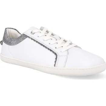 Dámské tenisky Barefoot tenisky Shapen - Feelin Chic White Glitter Leather bílé Velikost: 40