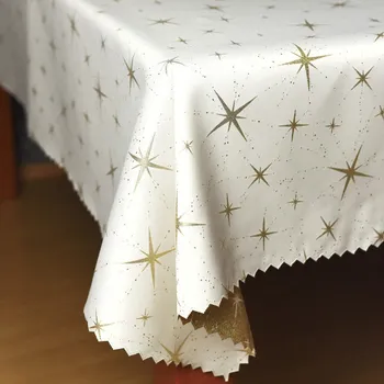 Stolování Ubrus vánoční bílá Z-2562 zlatá 75x75