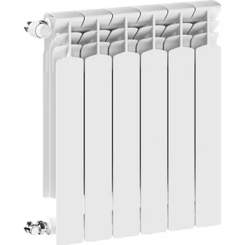 Radiátor Deskový HLINÍKOVÝ radiátor G500F 6-segmentový WHITE universální BOČNÍ