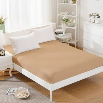 Prostěradlo Jersey prostěradlo s gumkou 140/200 cm ECONOMY - béžová