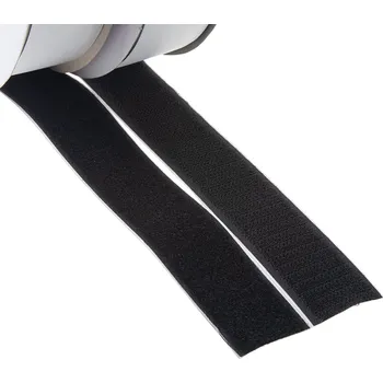 Lepicí páska Suchý zip samolepící, SET smyčky+háčky 30mm x 25m