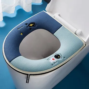 WC sedátko Měkké polstrované toaletní sedátko s dětským motivem - modrý
