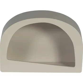 police WOOOD Béžová dřevěná nástěnná police Naumo 35 x 24 cm