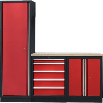 3 ks sestava kvalitního PROFI RED dílenského nábytku - RTGS1300BAL05