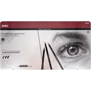 Výtvarná sada Main Paper S.L. Sada tužek a uhlů pro kreslení a skicování (29ks)