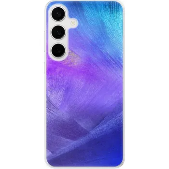 Pouzdro na mobilní telefon Odolné silikonové pouzdro iSaprio - Purple Feathers - Samsung Galaxy S24+