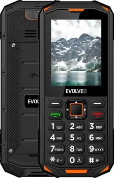 Mobilní telefon EVOLVEO StrongPhone X5 černý/oranžový