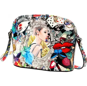 Kabelka Kožená kabelka Luka 21-001 - bílá