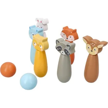Hračka Dřevěné kuželky / lesní zvířátka