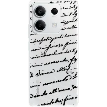 Pouzdro na mobilní telefon Odolné silikonové pouzdro iSaprio - Handwriting 01 - black - Xiaomi Redmi Note 13 5G