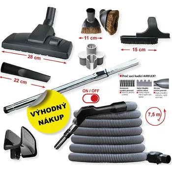 Vysavač Určeno pro centrální vysavače a centrální vysávání.