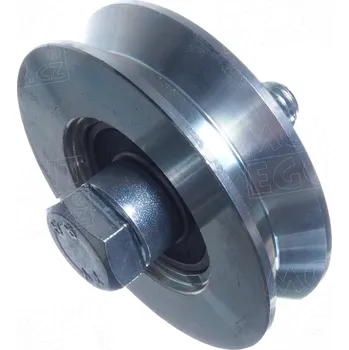 Pohon brány Cais WV1630 B2 pojezdové kolo na průmyslová posuvná vrata, V profil, dvouložiskové, průměr 158 mm