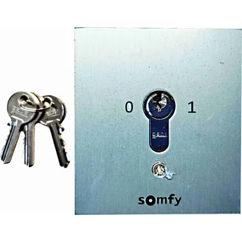 Pohon brány Somfy 1871149A klíčový spínač pod omítku, pulsní, 2 polohový